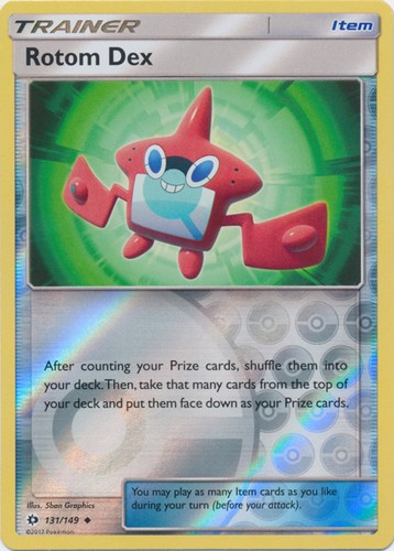 x4 Rotom Dex - 131/149 - Uncommon - Reverse Holo Pokemon SM1 Sun & Moon Base M/N