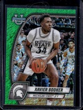 Xavier Booker 2024-25 Bowman University Chrome #ALT-9 Green Shimmer