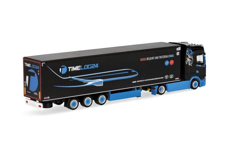 HERPA - Camion avec remorque frigorifique 3 essieux TIMELOG24 – SCANIA CS 20 ... - Photo 3/4