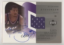 2002 Upper Deck UD Game Jersey Silver 80/100 DeShawn Stevenson #AU-DS Auto 03xg