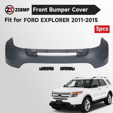 Fit For 2011-2015 Ford Explorer Front Bumper Cover Upper Primed With Bracket