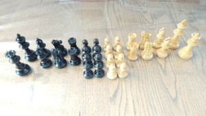 Ancien Jeu D Echecs Anglais En Bois Chess Antiques Ebay