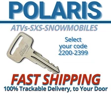 Polaris Ranger General Sportsman RZR Snowmobile Keys Cut to Code Key 2200-2399