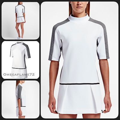 Nike Court Womens Dri Fit Slam Premium Tennis Dress Save $75!! Large | eBay