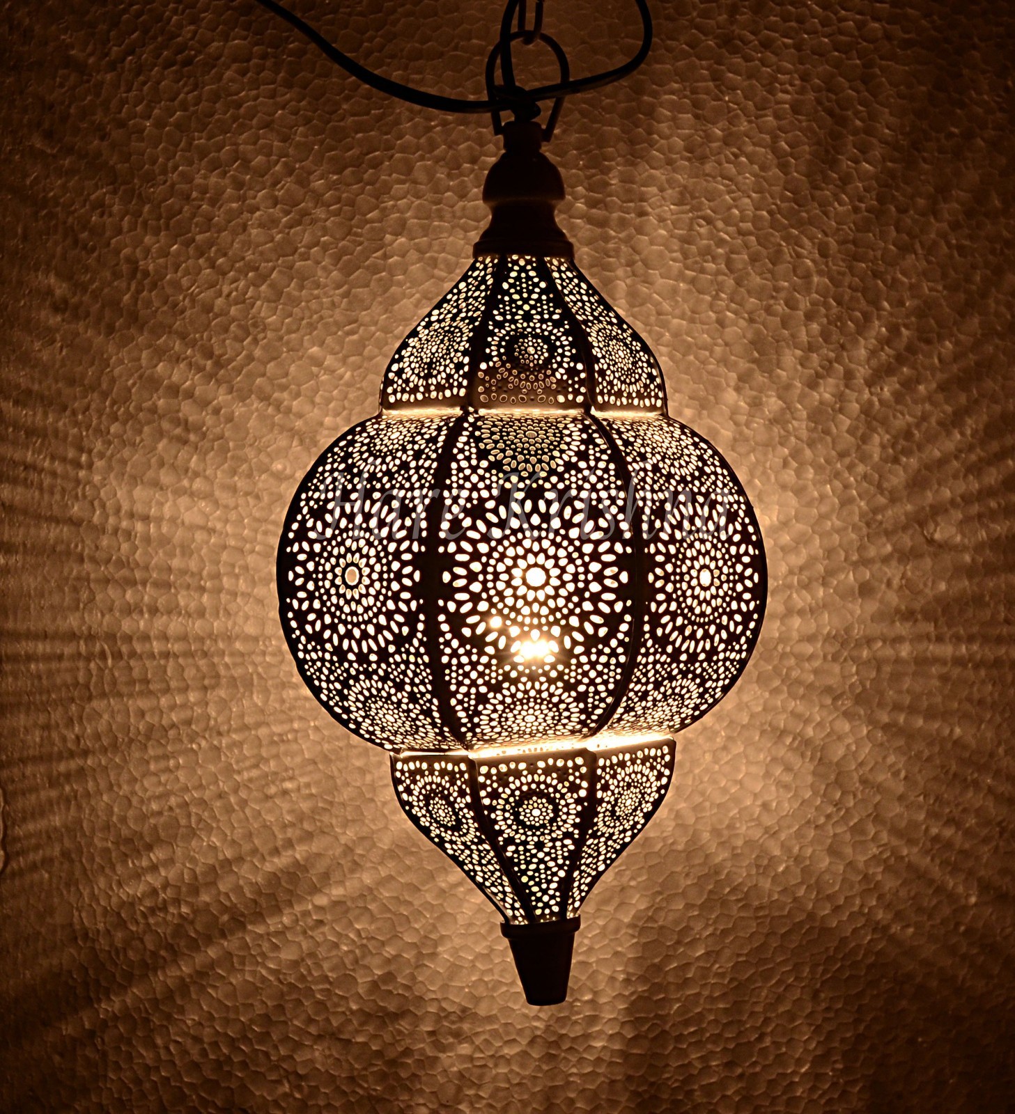 Pendant Night Light Hanging Ceiling Oriental Metal Moroccan Lamp