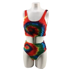 ZAFUL Tie Dye Resort 2 pc Swimsuit Size 4 Padded Multicolor