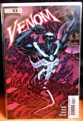 Venom #5 RARE SIGNED Al Ewing *1st app. Bedlam & Kings In Black Marvel Comic 