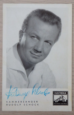 Autogramm deutscher Opern und Operettensänger Rudolf Schock (103811)