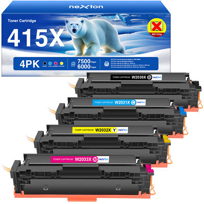XXL Toner für HP 415A W2030A Color LaserJet Pro MFP M479FDW FDN M454DW MIT Chip