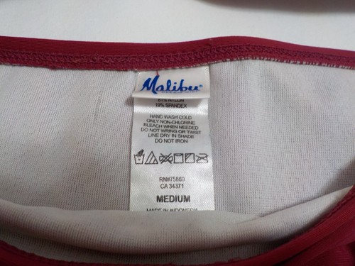 Malibu Dream Girl Burgundy Bikini - Size Small - Picture 3 of 12