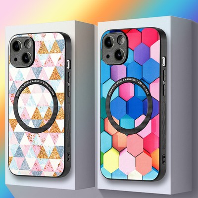 For iPhone 15 14 Pro Max 13 12 11 Magsafe Shockproof Leather Magnet Case Cover