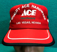 1980s Vintage/New : ACE HARDWARE - LAS VEGAS mesh TRUCKERS snapback BALL CAP