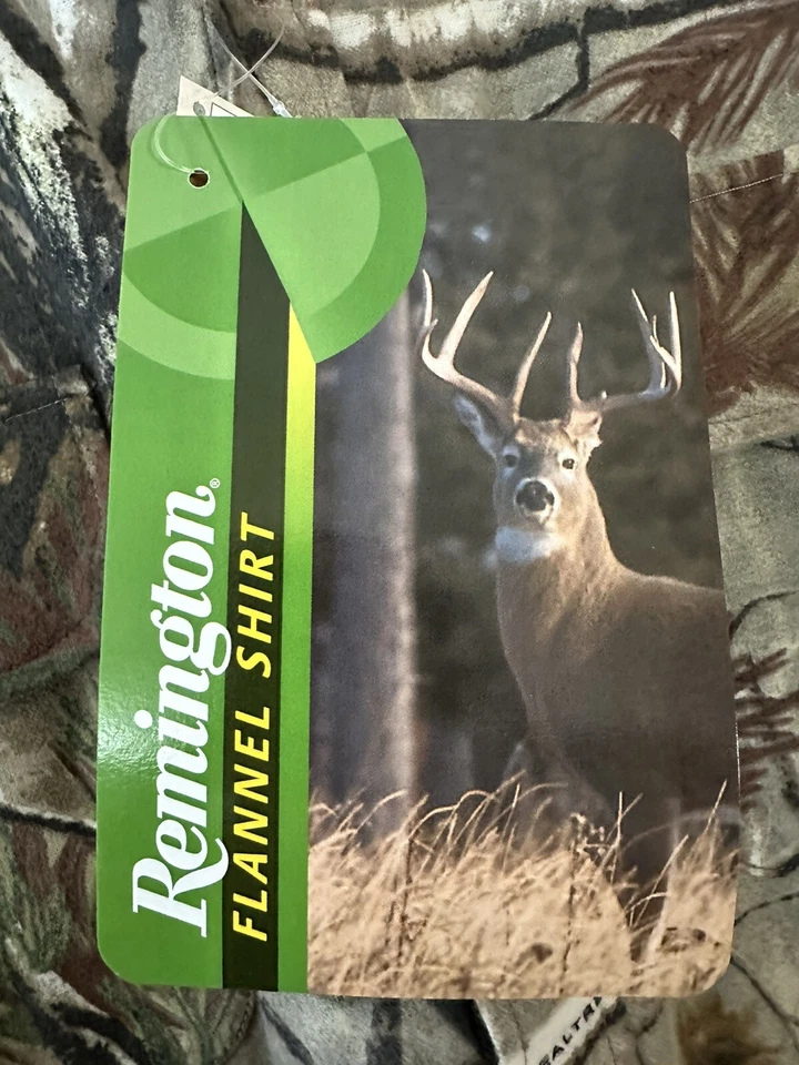 Remington Men’s Flannel Long Sleeve Button Up Realtree AP Vintage NWT Size XL - Image 3 of 4