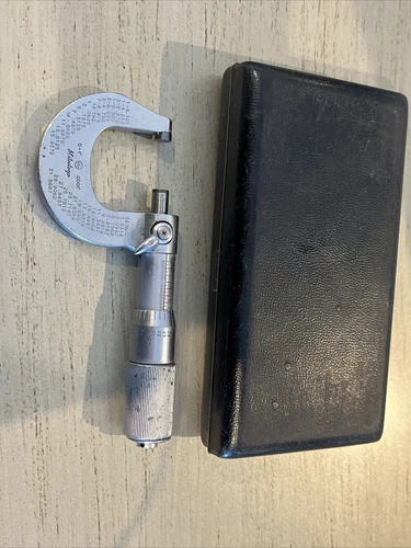 Micrometer Mitutoyo Imperial .0001” Vintage Tool in Case