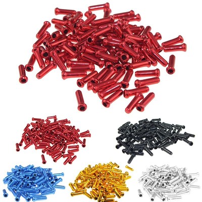 100 X Bike Bicycle Brake Shifter Derailleur Inner Cable Tips Wire End Cap Crimps
