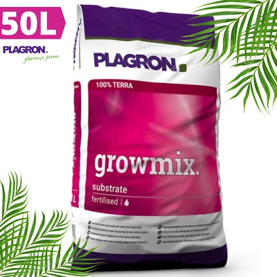 Plagron Growmix 50L terreno terriccio per piante perlite substrato preconcimato indoor grow box