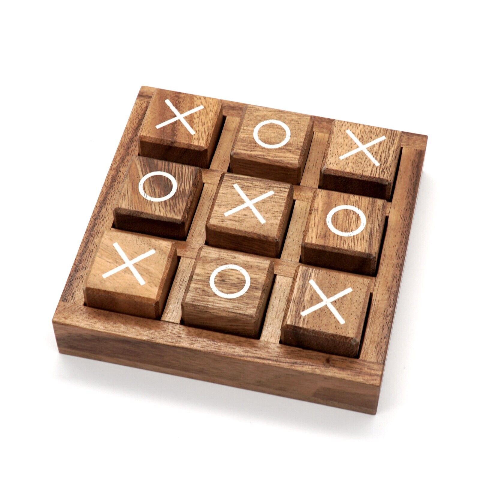 Wooden Tic-Tac-Toe Board Game