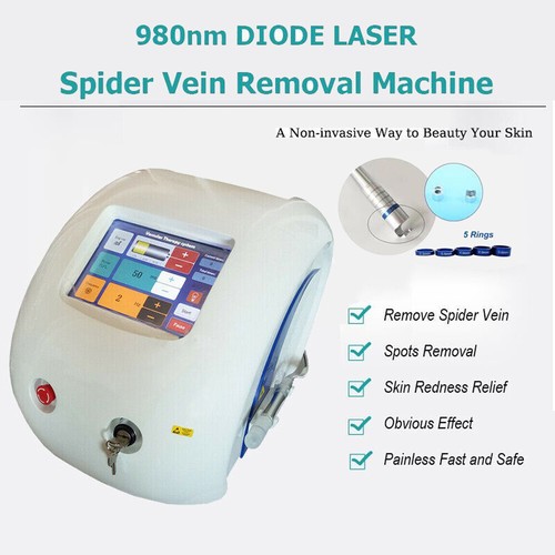 980nm Diode Laser Spider Vein Removal Machine Blood Vessels Vascular Therapy eBay