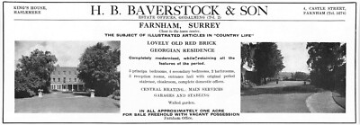 1950 zu verkaufen rotes Backstein georgianisches Haus Farnham Surrey nahe dem Stadtzentrum