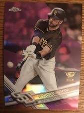 2017 Topps Chrome Pink Refractor Ryan Schimpf San Diego Padres