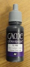 Vallejo Heavy Charcoal Extra Opaque Game Color Miniatures Paint 17ml VAL72155