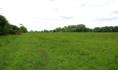 Photo 6x4 Track running parallel to drainage ditch Ashwicken On OS maps t c2009
