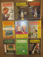 Lot of 9 Electronics Illustrated Magazines - July 1967 to September 1968