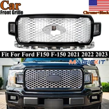 For 2018-2020 Ford F-150 F150 XL XLT Front Bumper Grille Grill Honeycomb Overlay