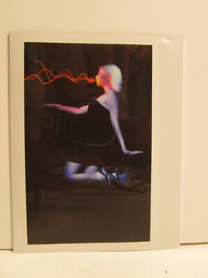 VINTAGE FOUND PHOTOGRAPH ART PHOTO POLAROID SEXY BLONDE WOMAN LIGHT PAINTING PIC