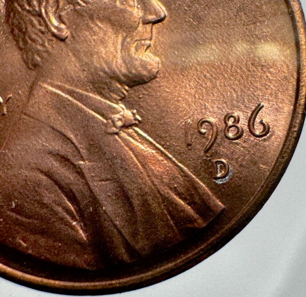 ERROR Lincoln Penny 1986 D Double D Error Coin COBM-5331 | eBay