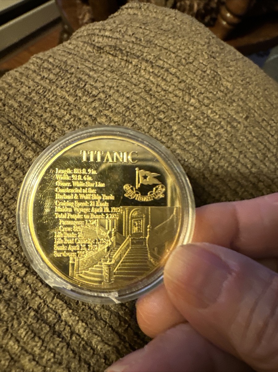 TITANIC” White Star Line RMS Titanic Cruise Ship Beautiful Coin | eBay