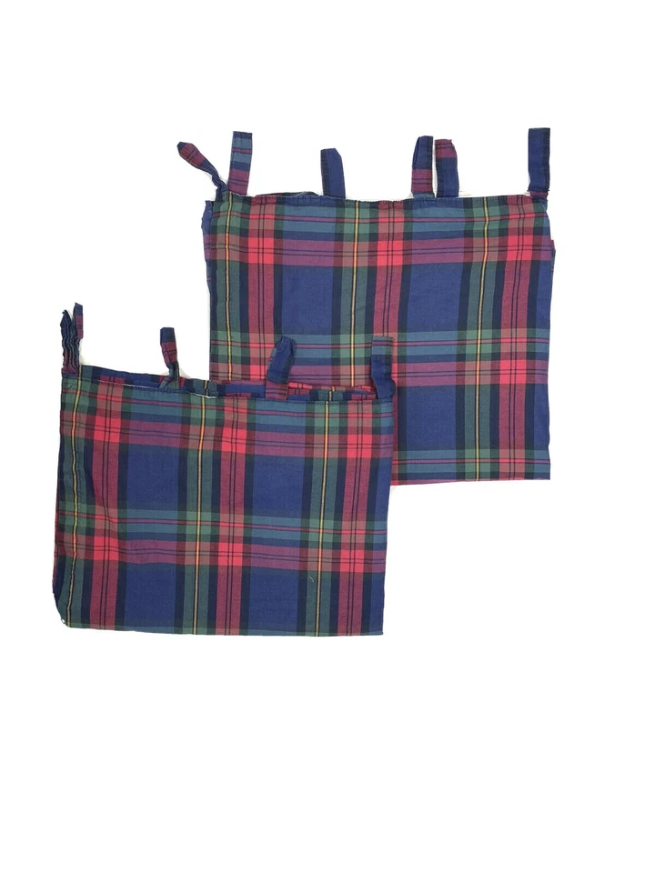 Комплект из 4 занавесок JCPenney шторы балдахины в клетку редкая снятая с производства винтажная вкладка 90-х - Изображение 3 из 4