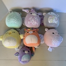 Squishmallow Lot 6 Aimee Delzi Gigi Peter Elea Fritz 5 Inch Easter Springtime