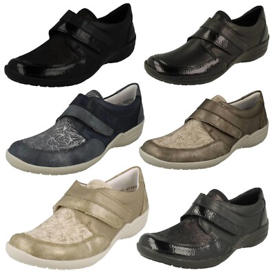 Ladies Remonte R7600 Hook And Loop Wide Fitting Shoes