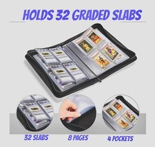 PSA BGC CGC CSG Graded cards | Slab Album 32 Cards Sports Pokemon TCG