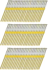 meite 2,000 Counts 21 Degree Framing Nails 3-1/2" Length Galvanized Smooth Shank