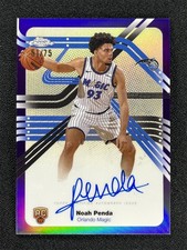 2025-26 Topps Chrome Noah Penda Next Stop Purple Signatures Auto RC Rookie /75