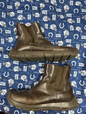 Miu Miu Vintage Chunky Leather Boots Mocha Brown Size 10 Made In Italy Archive