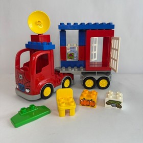 Lego Duplo Marvel Spider-Man Spider Truck & Trailer Incomplete Set 10608 READ
