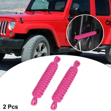 2pcs Door Limiting Straps Swing Limiter for Jeep Wrangler JK JL 1997-2021 Pink