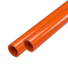 3/4 In. X 5 Ft. Orange Furniture Grade Schedule 40 PVC Pipe 2-Pack 