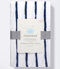 Cloud Island Polyester Rayon Jersey Fitted Crib Sheet 28 in X 52 in