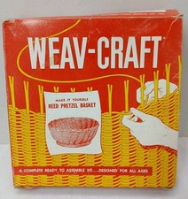 Antique Weav-Craft Reed Pretzel Basket Assemble Kit - All Ages