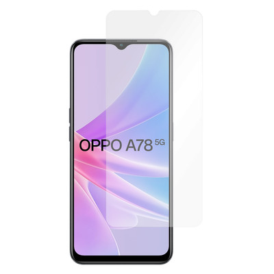 Panzerfolie Schutzglas OPPO A78 5G Displayschutz - Cazy - Transparant