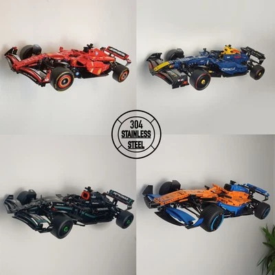 SKY FIXTURES Wall Mount for Lego F1 Ferrari 42207 Red Bull 42206 Mercedes 42171 McLaren 42141