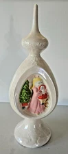 Vintage Byron Molds Ceramic Christmas Table Decor Tree Topper Girl Raggedy Ann