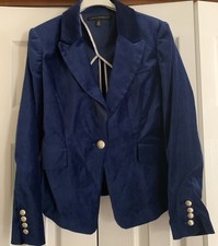 White House Black Market Jacket Size 4 Navy Blue