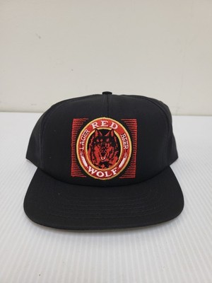 Vintage Red Wolf Beer Hat