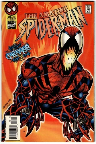 New ListingThe Amazing Spider-Man #410 - Web Of Carnage Part 2 - NM