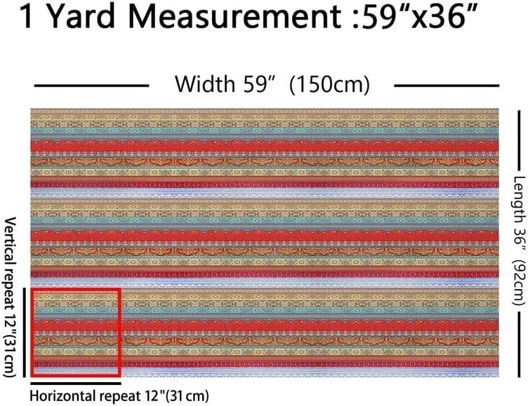 Retro European Floral Upholstery Fabric - 5 Yards, Red Brown - Image 4 of 4